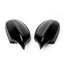 SMC-001-BMW-E90-0507, BMW E90,E91,2005~2007, M Style Gloss Black Side Mirror Cover Caps– Overlay