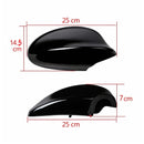SMC-001-BMW-E90-0507, BMW E90,E91,2005~2007, M Style Gloss Black Side Mirror Cover Caps– Overlay