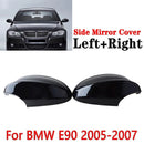 SMC-001-BMW-E90-0507, BMW E90,E91,2005~2007, M Style Gloss Black Side Mirror Cover Caps– Overlay