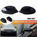 SMC-001-BMW-E90-0507, BMW E90,E91,2005~2007, M Style Gloss Black Side Mirror Cover Caps– Overlay