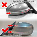 SMC-001-BMW-E90-0811, BMW E90,E91,E92,E93,E81,E82,E87, M Style Gloss Black Side Mirror Cover Caps– Overlay