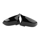 SMC-001-BMW-F10F12, BMW F10 F12 F13 F01 F02 F06 F07 , M Style Gloss Black Side Mirror Cover Caps– Overlay