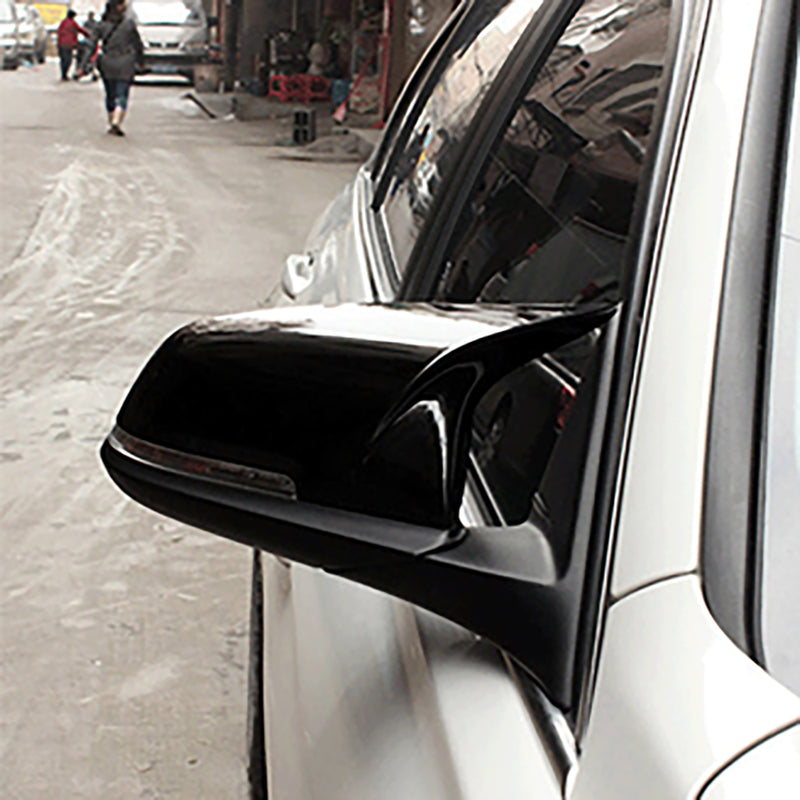 SMC-001-BMW-F20F30, BMW F20 F22 F30 F32 F34 , M Style Gloss Black Side Mirror Covers – Adhesive Fit