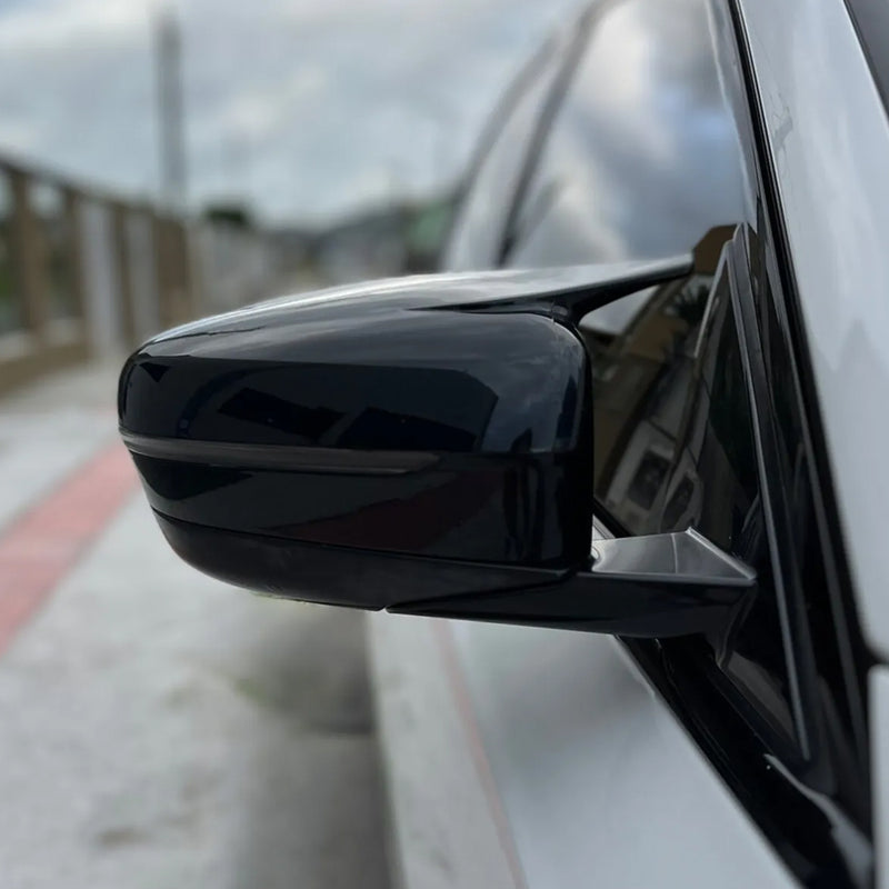 SMC-001-BMW-G20G30, BMW G20 G30 G11, M Style Gloss Black Side Mirror Covers – Adhesive Fit