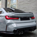 SPO-BMW-3S-G20-19+，BMW 3 Series G20 M4 Style Boot Spoiler – Gloss Black – 2019+ (No-Drill Fitment)
