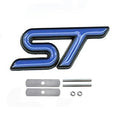 ST-8,Ford ST Alloy Badge – Front Grille or Boot Emblem, 8cm, Multi Colour