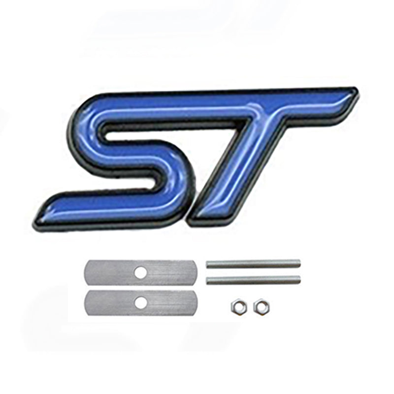 ST-8,Ford ST Alloy Badge – Front Grille or Boot Emblem, 8cm, Multi Colour