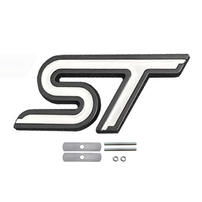 ST-8,Ford ST Alloy Badge – Front Grille or Boot Emblem, 8cm, Multi Colour