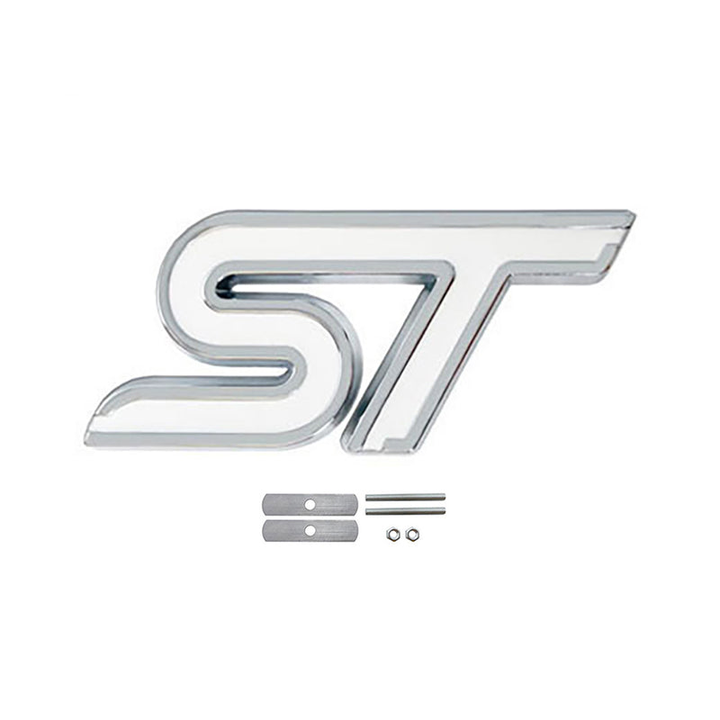 ST-8,Ford ST Alloy Badge – Front Grille or Boot Emblem, 8cm, Multi Colour