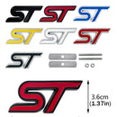 ST-8,Ford ST Alloy Badge – Front Grille or Boot Emblem, 8cm, Multi Colour