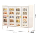 STF-SR-013-1200-5，imix Home 5-Tier Metal Shoe Cabinet – 4-Door, 1200mm Wide