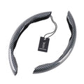 SWC-001, 2 PCS Universal Carbon Fibre Style Steering Wheel Cover