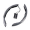 SWC-001, 2 PCS Universal Carbon Fibre Style Steering Wheel Cover