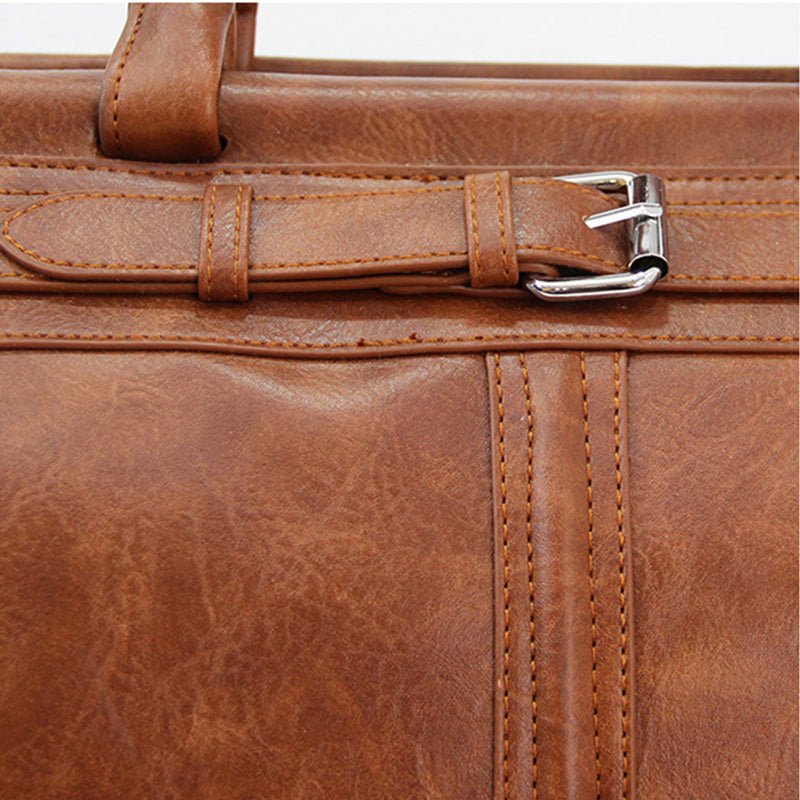 TRB-A1162, PU Leather Vintage Style Large Capacity Travel & Gym Bag with Top Handle