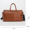 TRB-A1162, PU Leather Vintage Style Large Capacity Travel & Gym Bag with Top Handle