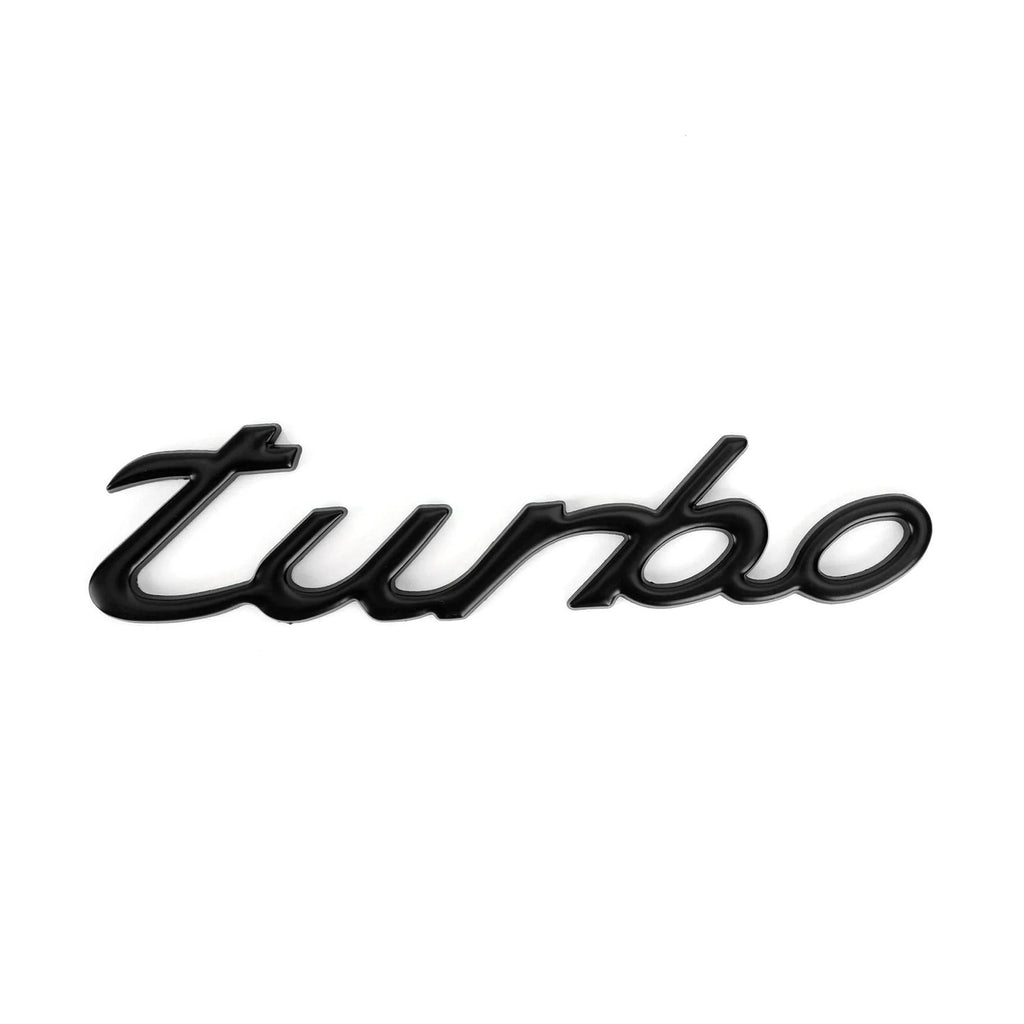 Poirsche Turbo Lettering PORSCHE-TURBO,High Quality ABS PORSCHE TURBO Trunk Letter Sticker Embl ...