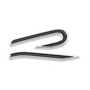 VW-R21-65, 3D R-Line Style Rear Boot Emblem Badge for VW- High Quality ABS