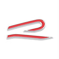 VW-R21-65, 3D R-Line Style Rear Boot Emblem Badge for VW- High Quality ABS