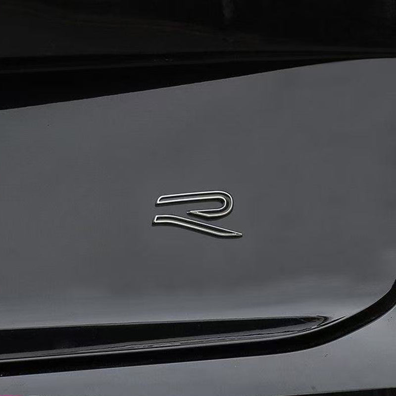 VW-R21-65, 3D R-Line Style Rear Boot Emblem Badge for VW- High Quality ABS