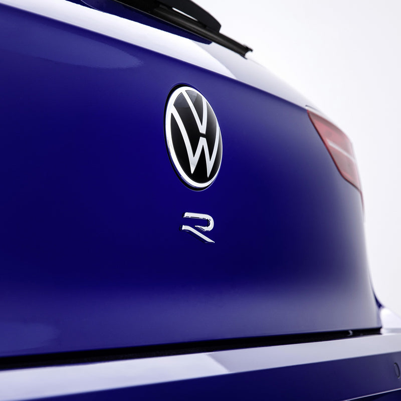 VW-R21-65, 3D R-Line Style Rear Boot Emblem Badge for VW- High Quality ABS