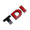 VW-TDI, High Quality ABS Volkswagen TDI Trunk Badges，Original size