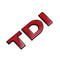 VW-TDI, High Quality ABS Volkswagen TDI Trunk Badges，Original size