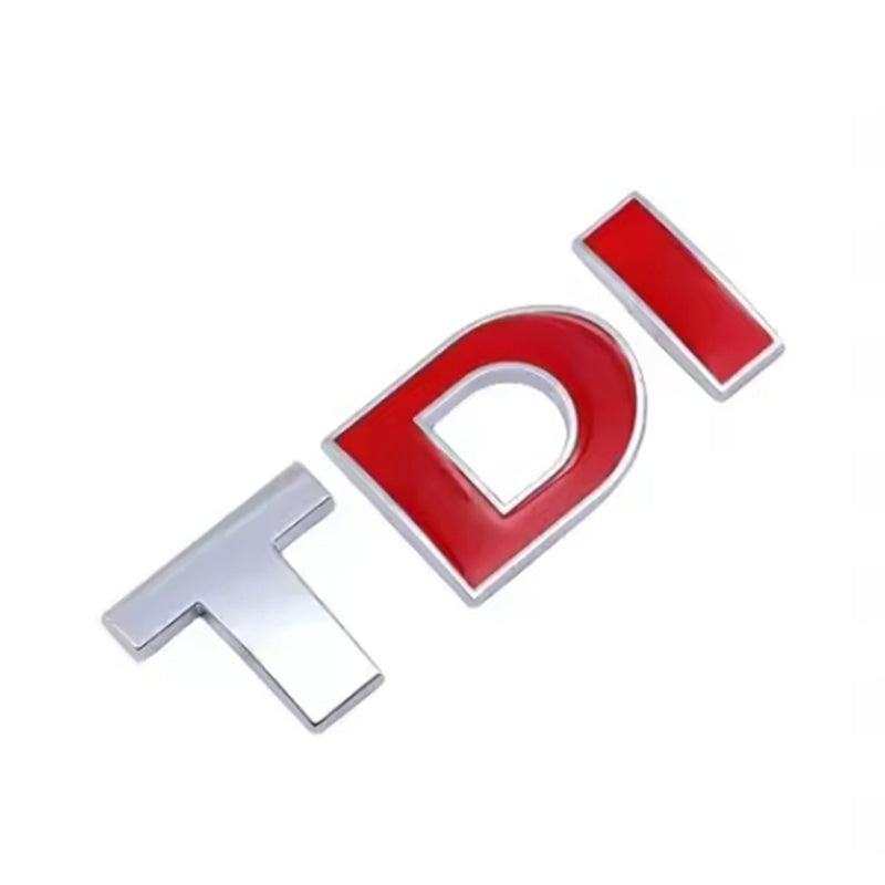 VW-TDI, High Quality ABS Volkswagen TDI Trunk Badges，Original size