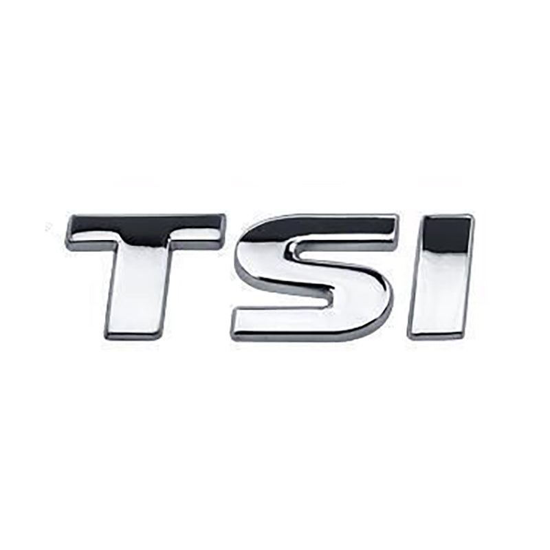 VW-TSI, High Quality ABS VW TSI Letters Emblem Sticker