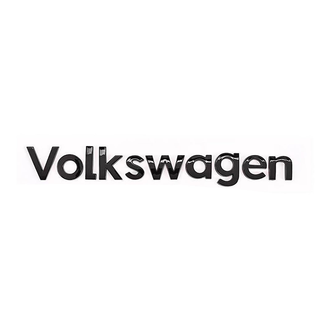 Volkswagen Lettering Cursive VW-VOLKSWAGEN, High Quality ABS VOLKSWAGEN Letters Emblem Sticker ...