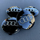 WCC-AD-60, AUDI Wheel Centre Caps (4 Pack) – Ø60mm – Aftermarket (Non-OEM)，Part