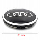 WCC-AD-61, AUDI Wheel Centre Caps (4 Pack) – Ø61mm – Aftermarket (Non-OEM)，Part