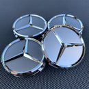 WCC-BENZ-75, MERCEDES-BENZ Wheel Centre Caps (4 Pack) – Ø75mm – Aftermarket (Non-OEM))