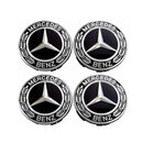 WCC-BENZ-75A, MERCEDES-BENZ Wheel Centre Caps (4 Pack) – Ø75mm – Aftermarket (Non-OEM))