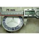 WCC-BENZ-75A, MERCEDES-BENZ Wheel Centre Caps (4 Pack) – Ø75mm – Aftermarket (Non-OEM))