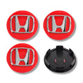 WCC-HD-56, HONDA Wheel Centre Caps (4 Pack)–Ø56mm–Aftermarket (Non-OEM)