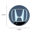 WCC-HD-69, HONDA Wheel Centre Caps (4 Pack)–Ø69mm–Aftermarket (Non-OEM)