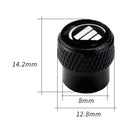 AVC-005-FOTON-01, 4PCS FOTON Emblem Chrome Diamond Knurled Aluminium Tyre Air Valve Caps