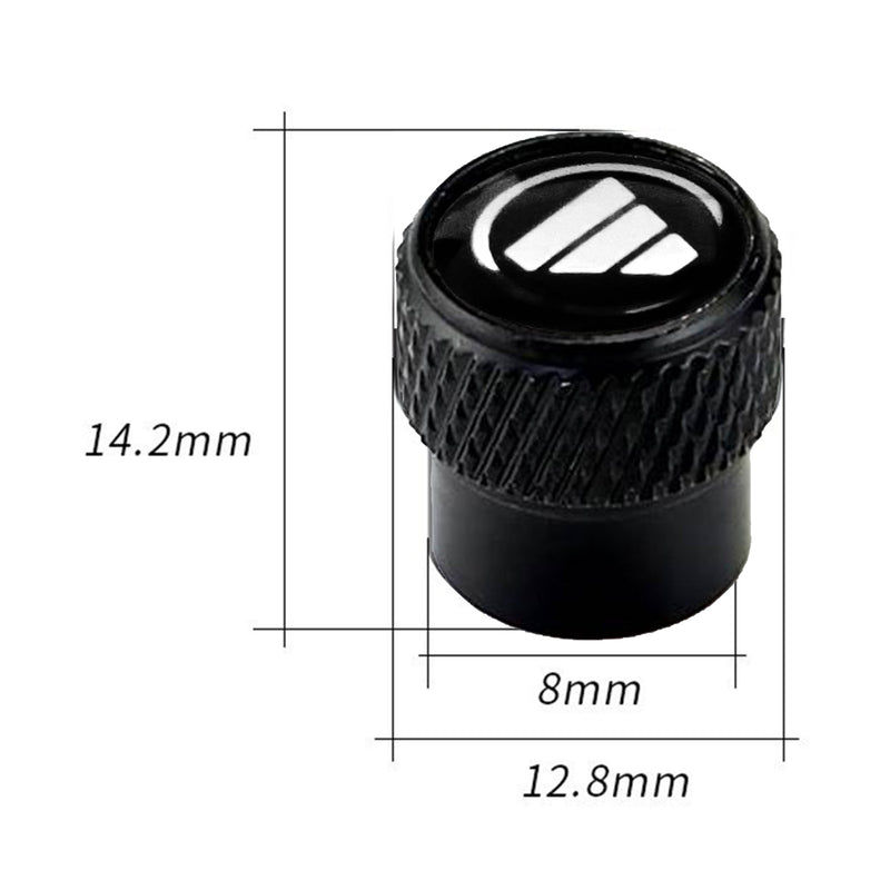 AVC-005-FOTON-01, 4PCS FOTON Emblem Chrome Diamond Knurled Aluminium Tyre Air Valve Caps
