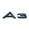 AD-A3, Audi A3 Black Style 3D Trunk Logo Badge Rear Tailgate Lid Nameplate A3