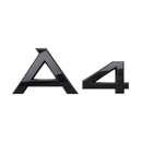 AD-A4, Audi A4 Black Style 3D Trunk Logo Badge Rear Tailgate Lid Nameplate A4