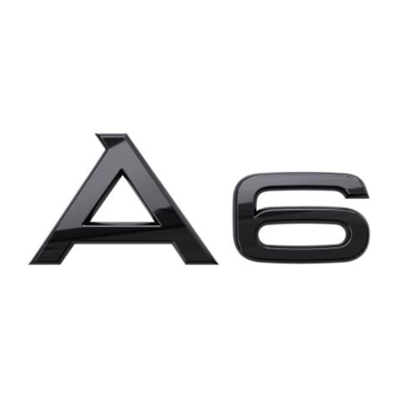 AD-A6, Audi A6 Black Style 3D Trunk Logo Badge Rear Tailgate Lid Nameplate A6