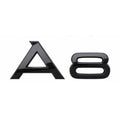 AD-A8, Audi A8 Black Style 3D Trunk Logo Badge Rear Tailgate Lid Nameplate A8