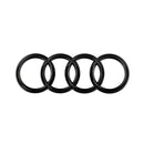 Badges, 4RC-QB-193, Audi 4 Rings Black Style Rear Badge Cover