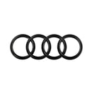 Badge, 4RC-20AD-252, Audi 4 Rings Black Style Front Badge Cover