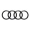 Badges, 4RC-D-234, Audi 4 Rings Black Style Rear Badge Cover