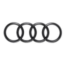 Badges, 4RC-QB-193, Audi 4 Rings Black Style Rear Badge Cover