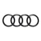 Badge, 4RC-20AD-252, Audi 4 Rings Black Style Front Badge Cover