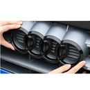 Badges, 4RC-AE-196, Audi 4 Rings Black Style Rear Badge Cover
