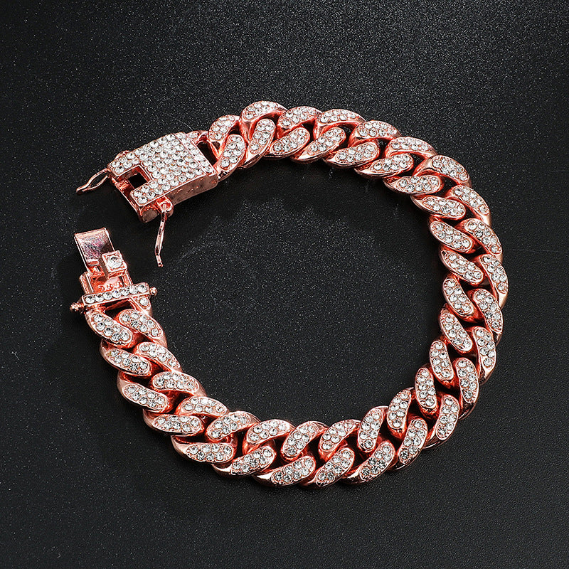 BA-CB1548, Hip Hop Cuban Bracelet