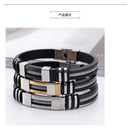 BA-PH793,Stainless Steel & Silicone Bracelet
